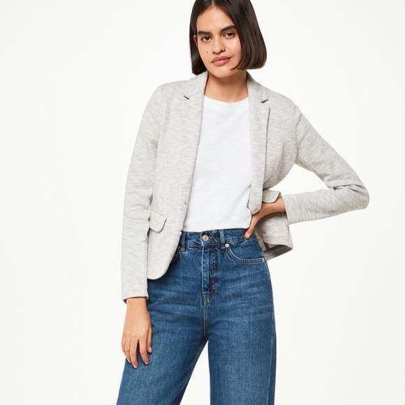 Whistles Slim Jersey Jacket grey - Picture 3 of 8